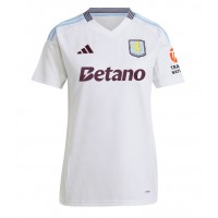 Camiseta Aston Villa Amadou Onana #24 Segunda Equipación Replica 2024-25 para mujer mangas cortas